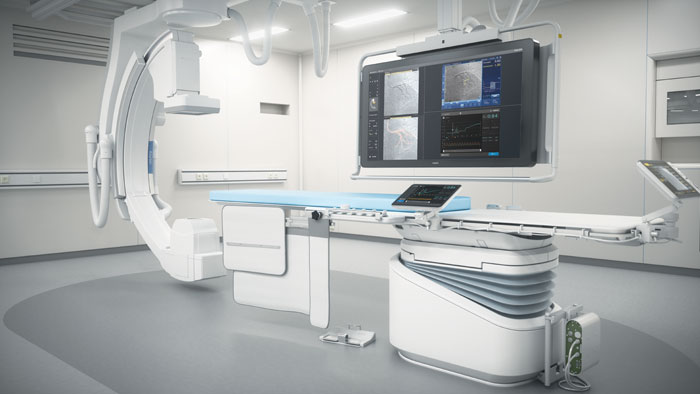 部屋の中の医療機器