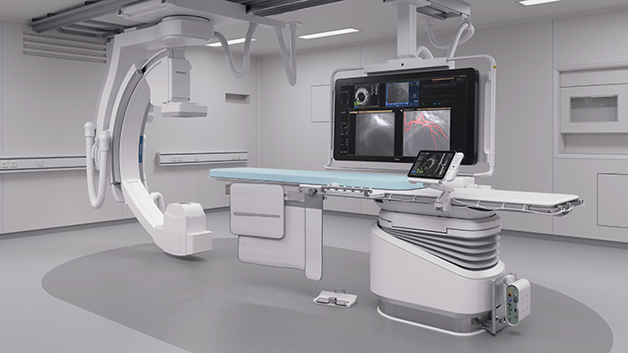 部屋の中の医療機器