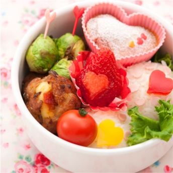ハートがいっぱいラブラブ弁当