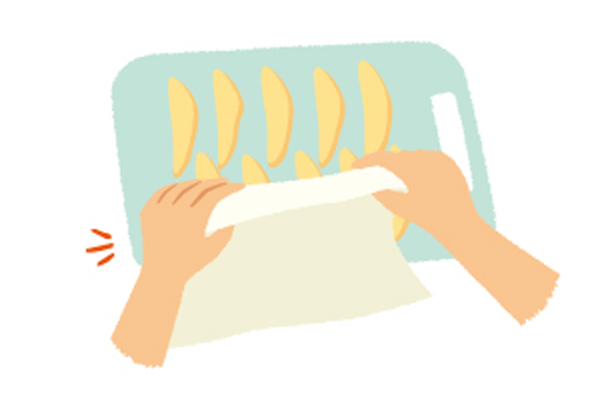 食材はしっかり水切り